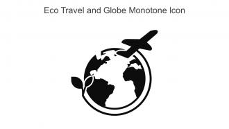 Eco Travel And Globe Monotone Icon In Powerpoint Pptx Png And Editable Eps Format