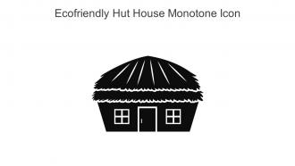 Ecofriendly Hut House Monotone Icon In Powerpoint Pptx Png And Editable Eps Format