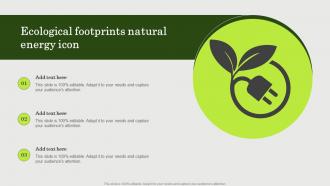 Ecological Footprints Natural Energy Icon