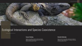 Ecological Interactions And Species Coexistence Zoogeography Ppt Slides ST AI SS