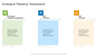 Ecological Tolerance Temperature In Powerpoint And Google Slides Cpb