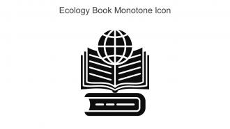 Ecology Book Monotone Icon In Powerpoint Pptx Png And Editable Eps Format