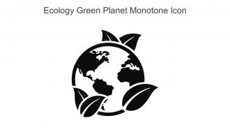 Ecology Green Planet Monotone Icon In Powerpoint Pptx Png And Editable Eps Format