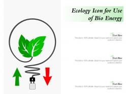 Ecology icon for use of bio energy
