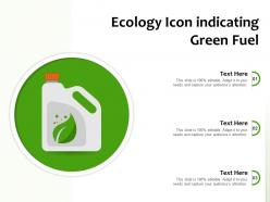 Ecology icon indicating green fuel
