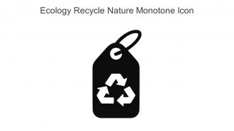 Ecology Recycle Nature Monotone Icon In Powerpoint Pptx Png And Editable Eps Format