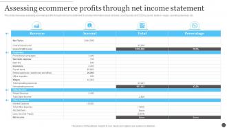 Ecommerce Accounting Management Assessing Ecommerce Profits Through Net Income Statement