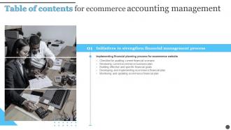 Ecommerce Accounting Management Table Of Contents Ppt Slides Example