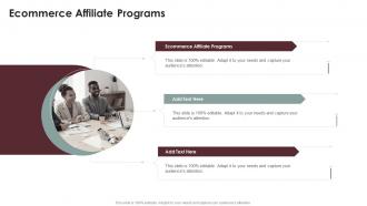 Ecommerce Affiliate Programs In Powerpoint And Google Slides Cpb