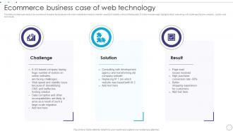 Ecommerce Business Case Of Web Technology