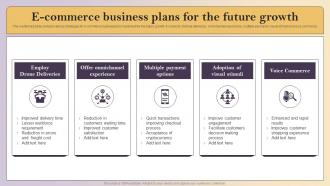 ECommerce Business Plans For The Future Growth