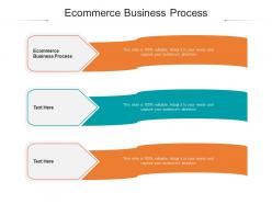 Ecommerce business process ppt powerpoint presentation show graphics tutorials cpb
