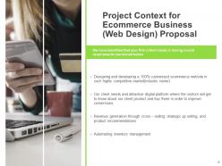 Ecommerce business web design proposal powerpoint presentation slides