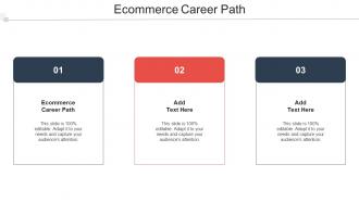 Ecommerce Career Path In Powerpoint And Google Slides Cpb
