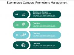 Ecommerce category promotions management ppt powerpoint presentation file graphics example cpb