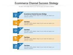 Ecommerce channel success strategy ppt powerpoint presentation layouts example topics cpb