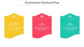 Ecommerce Checkout Flow Ppt Powerpoint Presentation Infographic Template Vector Cpb