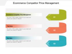 Ecommerce competitor price management ppt powerpoint presentation outline deck cpb