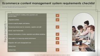 Ecommerce Content Management System Implementing Ecommerce Management