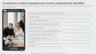 Ecommerce Content Management System Requirements Checklist Content Management System Deployment