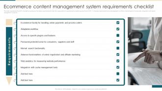 Ecommerce Content Management System Requirements Checklist Ecommerce Management System