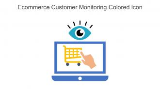 Ecommerce Customer Monitoring Colored Icon In Powerpoint Pptx Png And Editable Eps Format