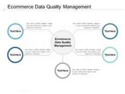 Ecommerce data quality management ppt powerpoint presentation influencers cpb