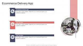 Ecommerce Delivery App In Powerpoint And Google Slides Cpb
