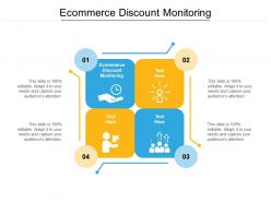 Ecommerce discount monitoring ppt powerpoint presentation layouts influencers cpb