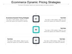 Ecommerce dynamic pricing strategies ppt powerpoint presentation show layout ideas cpb