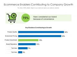 Ecommerce enablers contributing to company growth