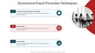 Ecommerce Fraud Prevention Techniques In Powerpoint And Google Slides Cpb