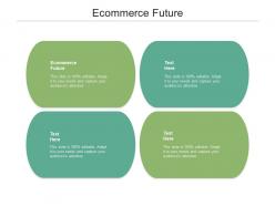 Ecommerce future ppt powerpoint presentation show graphics cpb