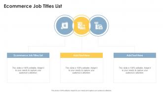 Ecommerce Job Titles List In Powerpoint And Google Slides Cpb