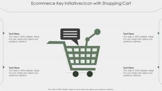 Ecommerce Key Initiatives Icon With Shopping Cart