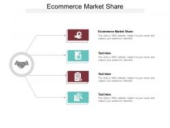 Ecommerce market share ppt powerpoint presentation icon design ideas cpb