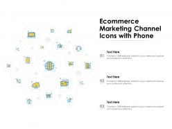 Ecommerce Marketing Channel Icons With Phone