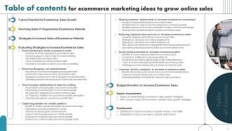 Ecommerce Marketing Ideas to Grow Online Sales complete deck Good Engaging