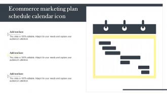 Ecommerce Marketing Plan Schedule Calendar Icon