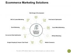 Ecommerce marketing solutions affiliate marketing a699 ppt powerpoint presentation layouts file