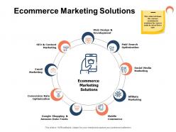Ecommerce marketing solutions ppt powerpoint presentation image