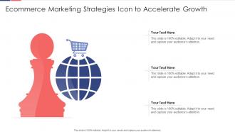 Ecommerce marketing strategies icon to accelerate growth