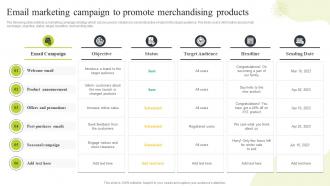 Ecommerce Merchandising Strategies Email Marketing Campaign To Promote