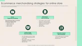 Ecommerce Merchandising Strategies For Online Store