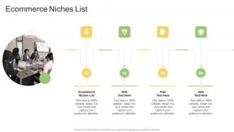Ecommerce Niches List In Powerpoint And Google Slides Cpb