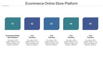 Ecommerce online store platform ppt powerpoint presentation model inspiration cpb