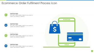 Ecommerce Order Fulfilment Process Icon