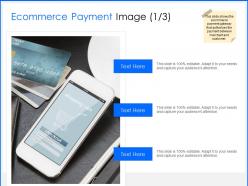 Ecommerce payment image mobile ppt powerpoint presentation design ideas