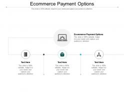 Ecommerce payment options ppt powerpoint presentation professional influencers cpb