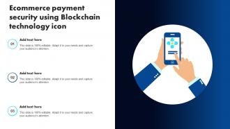 Ecommerce Payment Security Using Blockchain Technology Icon